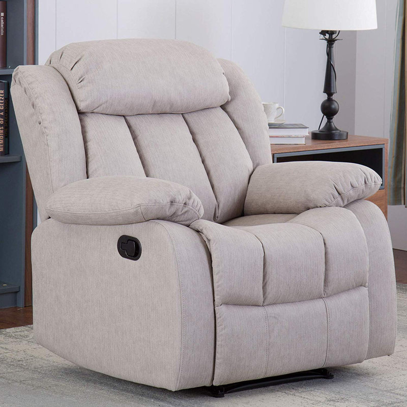 Winston Porter Cannon Overstuffed Heavy Duty Manual Recliner Wayfair